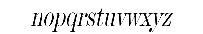 Devine Condensed Italic Font LOWERCASE