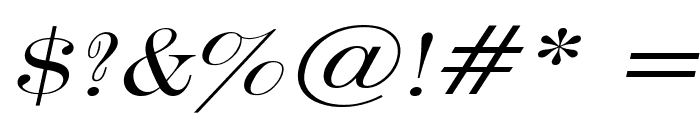 Devine Wide Italic Font OTHER CHARS