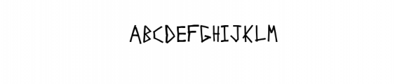 Dead-Block.ttf Font UPPERCASE