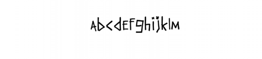 Dead-Block.ttf Font LOWERCASE