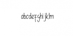 Decafe Font LOWERCASE