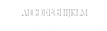 Deidra-Thin.otf Font UPPERCASE