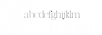 Deidra-Thin.otf Font LOWERCASE