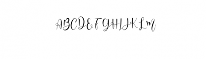 Delisha Script Font UPPERCASE