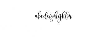 Delisha Script Font LOWERCASE