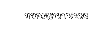 Delopnta Monoline Script Font UPPERCASE