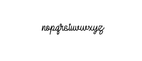 Delopnta Monoline Script Font LOWERCASE