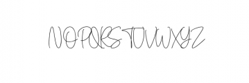 Denira Signature Font UPPERCASE