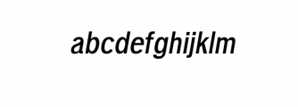 Deron-BoldItalic.ttf Font LOWERCASE