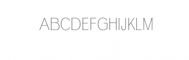 Deron-Thin.otf Font UPPERCASE