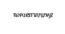 Destacy.ttf Font UPPERCASE