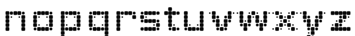 Deception particles regular Font LOWERCASE