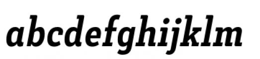 Decour Condensed Bold Italic Font LOWERCASE