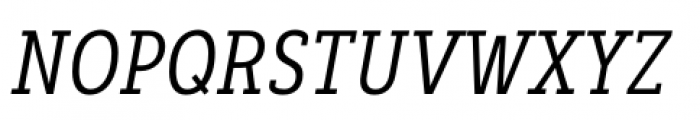 Decour Condensed Regular Italic Font UPPERCASE