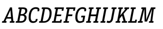 Decour Condensed Semibold Italic Font UPPERCASE