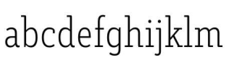 Decour Condensed Ultralight Font LOWERCASE