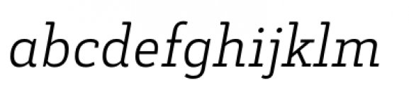 Decour Light Italic Font LOWERCASE