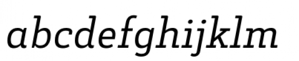 Decour Regular Italic Font LOWERCASE
