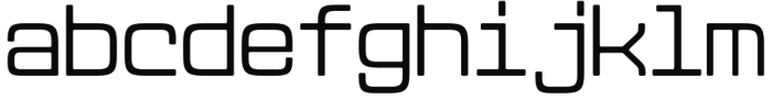 Dekatron Light Font LOWERCASE