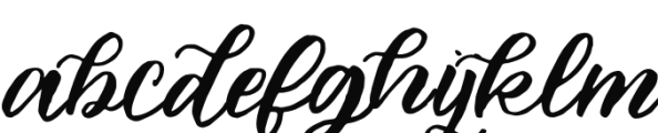 Delilah Font LOWERCASE