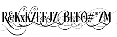 Desire Uppercase 4 Font OTHER CHARS