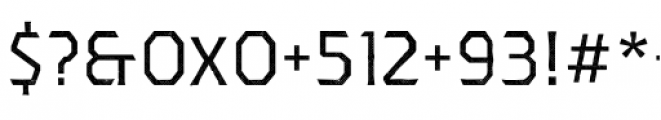 Dever Serif Halftone Regular Font OTHER CHARS