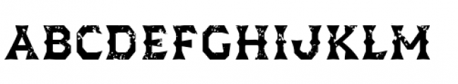 Dever Wedge Rough Medium Font LOWERCASE