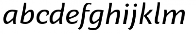 Dez Now Sans Italic Regular Font LOWERCASE