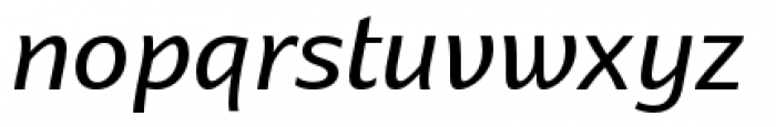 Dez Now Sans Italic Regular Font LOWERCASE