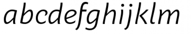 Dez Now Sans Light Italic Font LOWERCASE