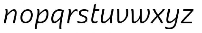 Dez Now Sans Light Italic Font LOWERCASE