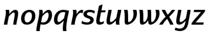 Dez Now Sans Medium Italic Font LOWERCASE