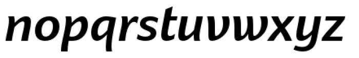 Dez Now Sans Semi Bold Italic Font LOWERCASE