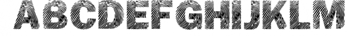 DETECTIVE, a Fingerprint Typeface 1 Font UPPERCASE