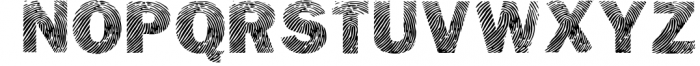 DETECTIVE, a Fingerprint Typeface 1 Font UPPERCASE