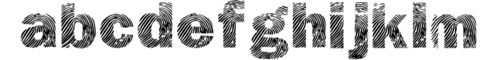 DETECTIVE, a Fingerprint Typeface 1 Font LOWERCASE