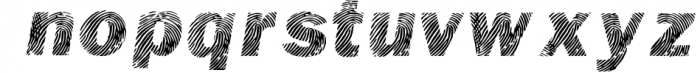 DETECTIVE, a Fingerprint Typeface Font LOWERCASE