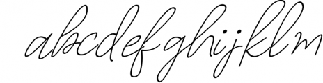 Delisha - Minimalist Monoline Script Font 1 Font LOWERCASE