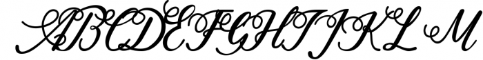 Dellancy - Beauty Elegant Calligraphy 1 Font UPPERCASE