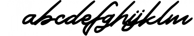 Demian - Handwritten Bold Typeface Font LOWERCASE