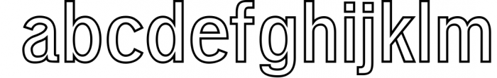 Deron Sans Serif Typeface 7 Font LOWERCASE