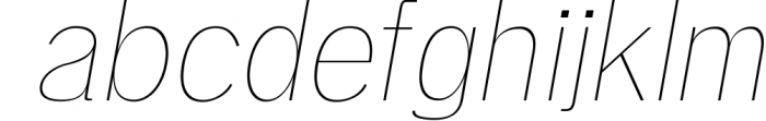 Deron Sans Serif Typeface 9 Font LOWERCASE