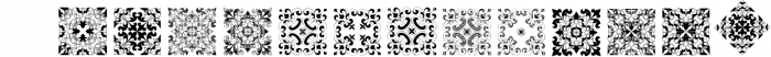 Derriey Vignettes Family Pack (5 fonts) 3 Font UPPERCASE