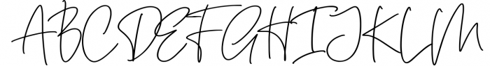 Destanyd Handwriting Monoline Font UPPERCASE