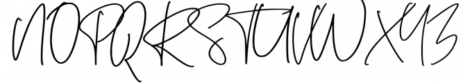Destanyd Handwriting Monoline Font UPPERCASE