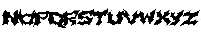 DEMON Regular Font UPPERCASE