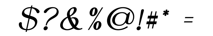 DENOVA Bold Italic Font OTHER CHARS