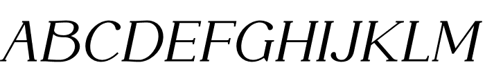 DENOVA Bold Italic Font UPPERCASE