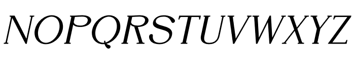 DENOVA Bold Italic Font UPPERCASE