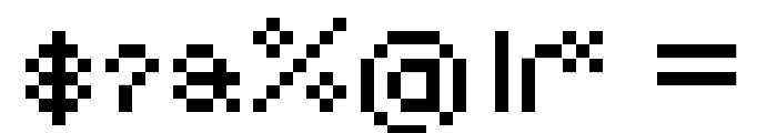 DePixel-Illegible Font OTHER CHARS